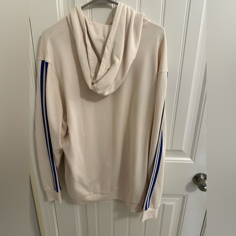 Adidas Featherweight Cream Hoodie - Picture 3 of 4